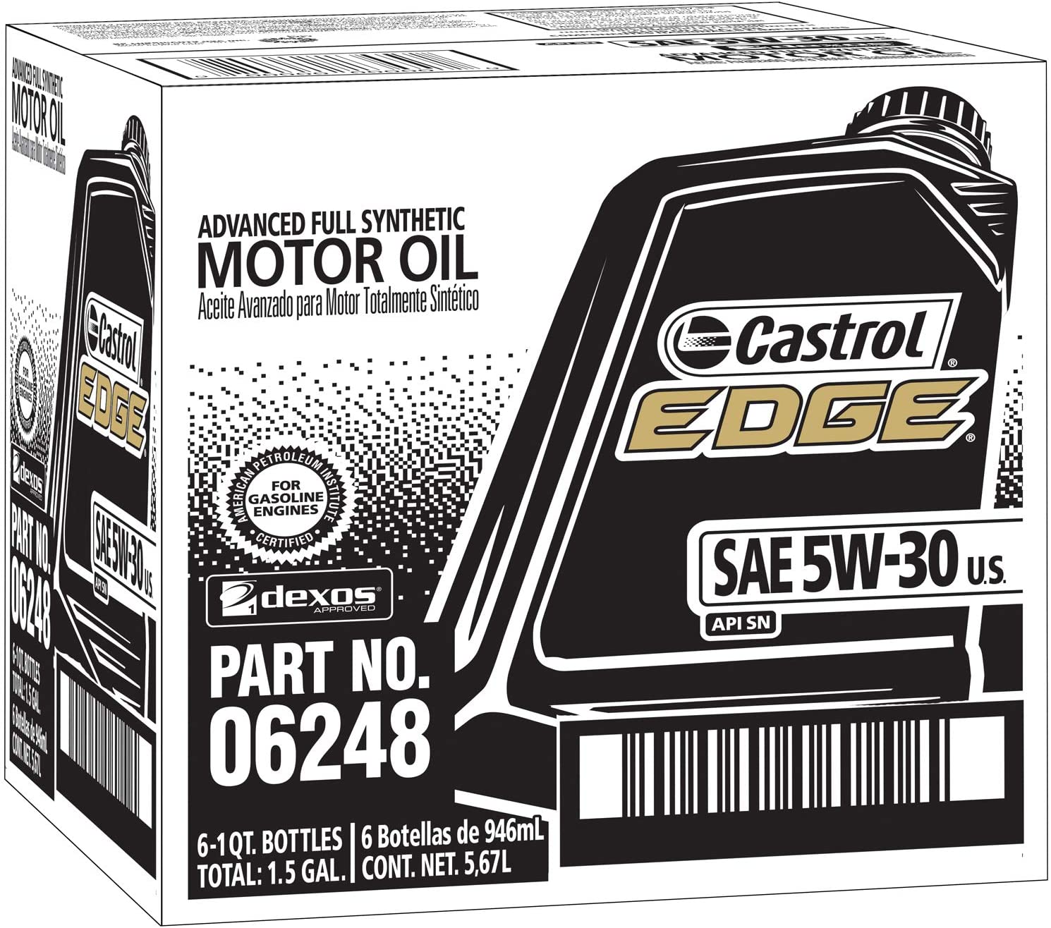 Castrol EDGE LL 5W30 Synthetic Engine/Motor Oil, 946-mL