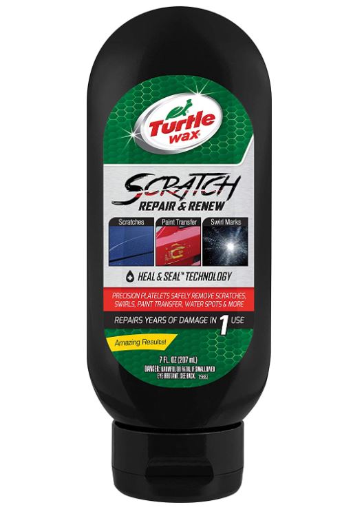 Applied turtle wax renew & repair to remove light scratches and it