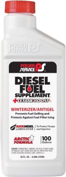 Power Service 1025-12PK +Cetane Boost Diesel Fuel Supplement Anti-Freezer - 1 Quart, (Pack of 12)