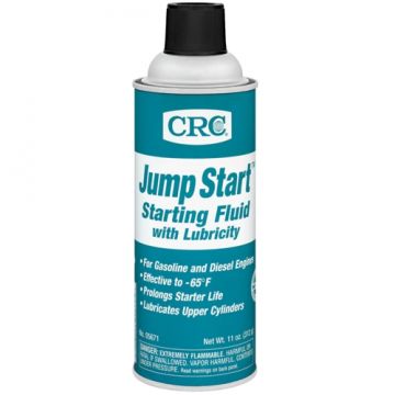 CRC 05671 Jump Start Starting Fluid with Lubricity 11 oz Aerosol Can (6 Pack)