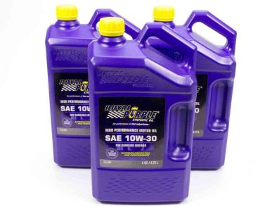 Royal Purple 53130 High Performance Premium Synthetic Motor Oil 10W-30 3x5 Quarts