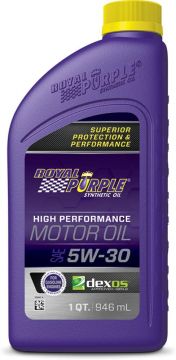 Royal Purple 06530 High Performance Premium Synthetic Motor Oil 5W-30 6-Quarts