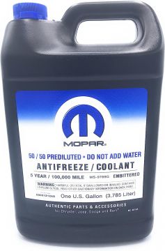 Mopar 68051212-AC Engine Coolant Antifreeze 5 Year 100,000 Mile 50/50 Prediluted