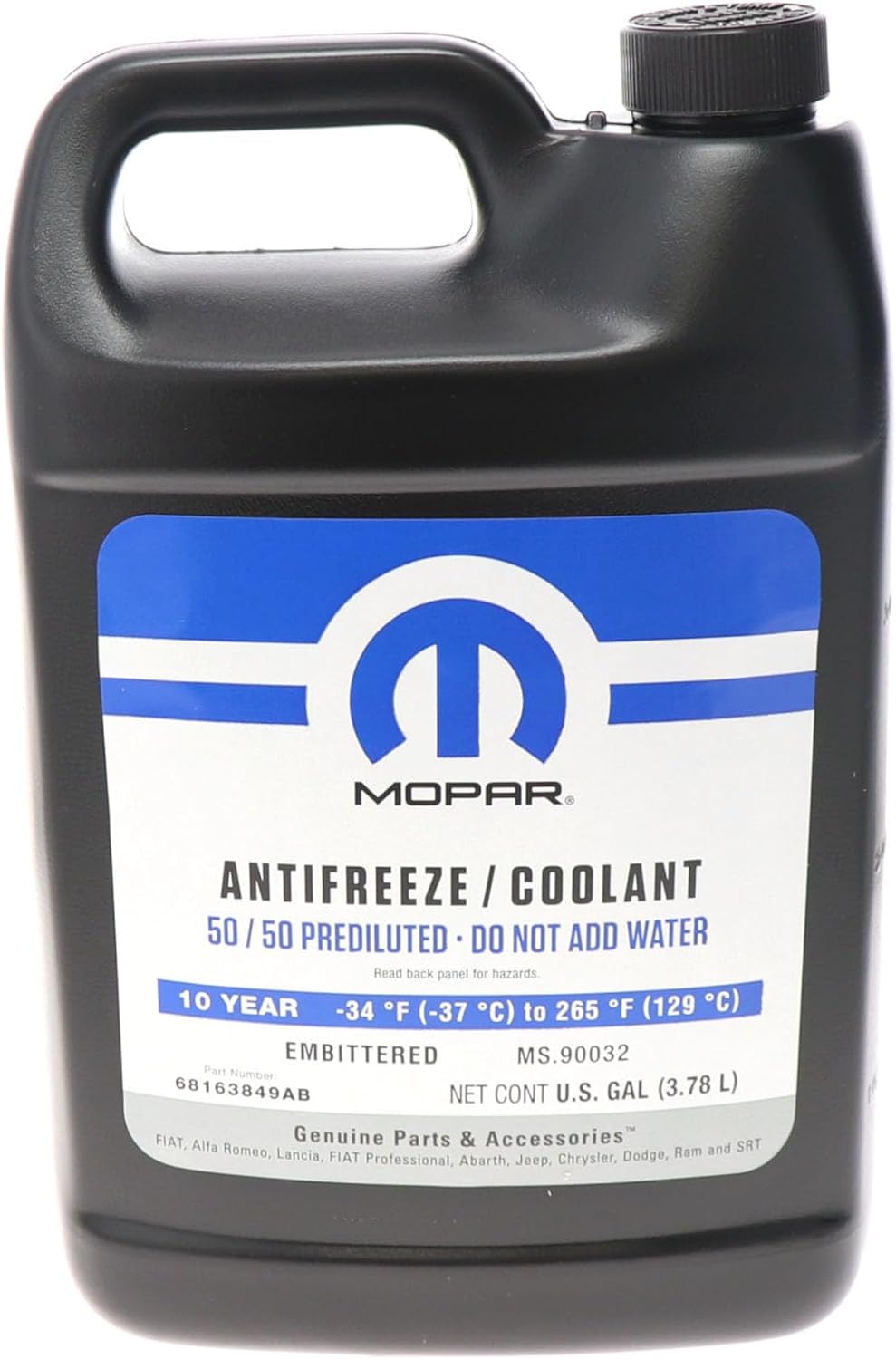 okpetroleum.com: Mopar 68163849-AB Engine Coolant Antifreeze 10 Year ...