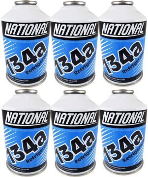 National Refrigerant R134a for use in MVAC 12oz Self-Sealing Container (6 Pack)