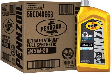 Pennzoil Ultra Platinum Full Synthetic 5W-20 Motor Oil Quart Bottles