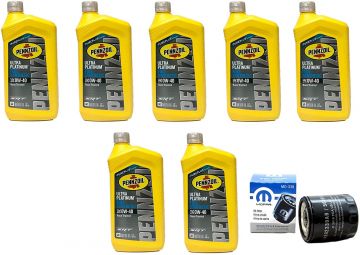 Pennzoil Full Synthetic Ultra Platinum Motor Oil (7 Quarts) & Filter (339) Mopar Oil Change Kit