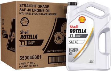 Shell Rotella SAE 40 Straight Grade Motor Oil 5 Quart Jug