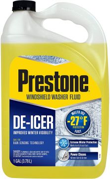 Prestone AS250 De-Icer/Winter Windshield Washer Fluid Gallon Jug