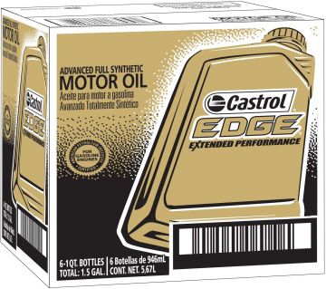 Castrol 152D2F Edge Ext Performance 10W-30 Advanced Full Synthetic Motor Oil Quart Bottles