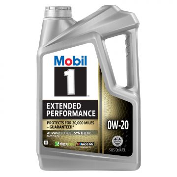 Mobil 1 Extended Performance 0W-20 Motor Oil 5 Quart Jug