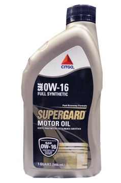 CITGO SUPERGARD Full Synthetic Motor Oil SAE 0W16 - 6 Quarts