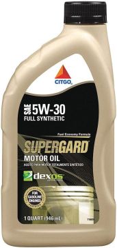 CITGO SUPERGARD Full Synthetic Motor Oil SAE 5W30 - 6 Quarts