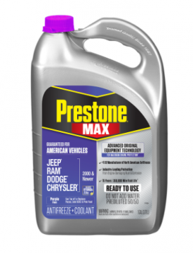 PRESTONE MAX Ready to Use 50/50 Antifreeze + Coolant for American Vehicles Purple (Gallon Jug)