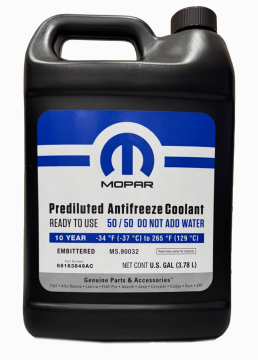 Mopar 68163849-AB Engine Coolant Antifreeze 10 Year 150,000 Mile 50/50 Prediluted