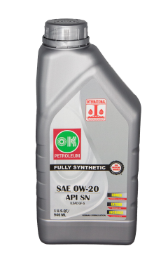 OK Petroleum Full Synthetic Engine Motor Oil 0W-20 - 12 Quarts