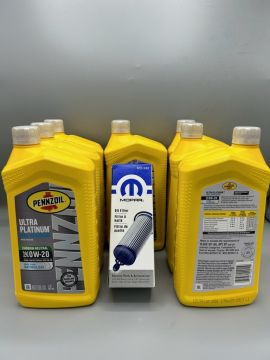 Pennzoil 0W-20 7 Quart 3.6L Mopar Compatible Oil Change Kit with MO-349 Filter