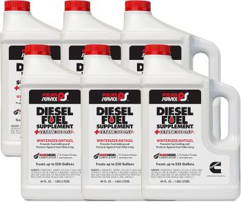 Power Service Diesel Fuel Supplement Antigel + Cetane Boost 64 oz., Pack of 6