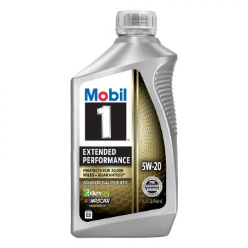 Mobil 1 Extended Performance 5W-20 Motor Oil Quart Bottle